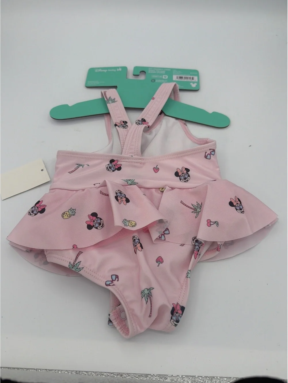 Disney Baby Pink Minnie Mouse Swimsuit with Skirt 9M